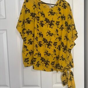 Floral Yellow Women's Top